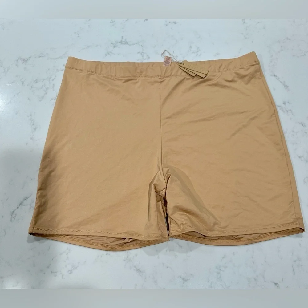 SKIMS SIGNATURE SWIM MID WAIST SHORT OCHO SIZE 4X